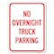 Signmission No Overnight Truck Parking Heavy-Gauge Aluminum Rust Proof Parking Sign, 18" x 24", A-1824-23822 A-1824-23822 - alternate 1